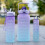 Water Bottle with Time Scale 3 pcs 500/900/2000ml 6