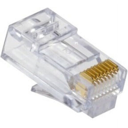 Modular Plug 8P8C EZ-RJ45 Cat6 Solid Round 10 pcs 2