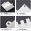 Silicone Spoon Rest Heat-Resistant Non-Slip White 1 Pack 4