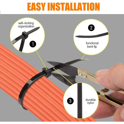 Velcro Cable Ties 200 x 3.6 mm Pack of 100 2