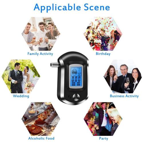 MesaSe Breathalyzer Digital Alcohol Tester with 50 1