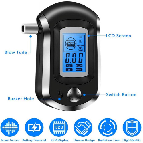 MesaSe Breathalyzer Digital Alcohol Tester with 50 2