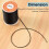 Black waxed cotton cord necklace string 1mm 7