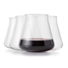 Libbey Verres à Vin Sans Pied Magnitude, Set de 4, 12 Oz, Forme Tulipe, Verres Modernes