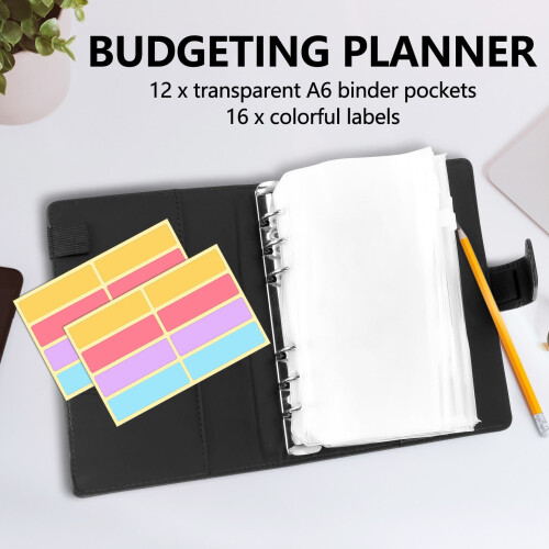 A6 Budget Binder with Cash Envelopes 1