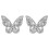 Butterfly ear studs for women 1 pair 1