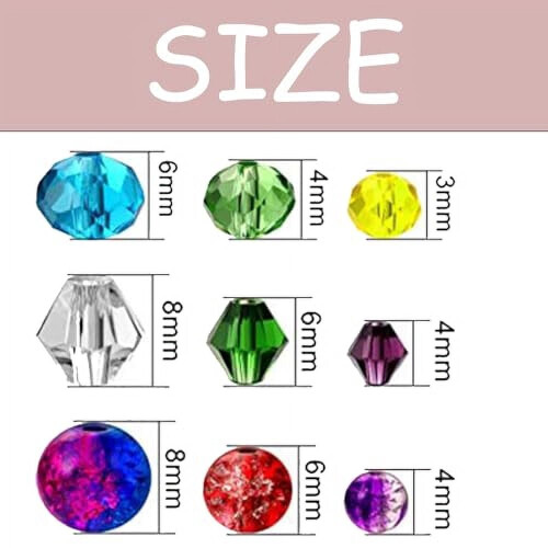 Crystal Glass Beads 1300 PCS 1