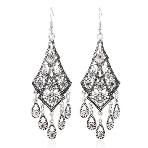 Waterfall Drop Earrings Anti-allergic Boho Style 1 Pair