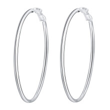 Damenmode 5 cm-8 cm Durchmesser Große runde Creolen Schmuck für Club und Party