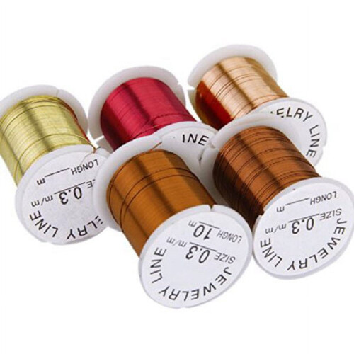 Copper wire beading thread cord 0.3mm 10 rolls 1