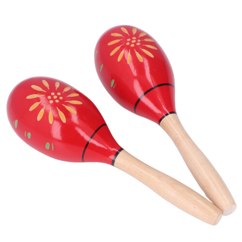 Wooden Maracas Percussion Instrument 2 pcs 2