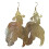 Chinese-style goldfish dangle earrings with hook 2