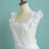 Retro White Apron with Pockets Adjustable Bib 8