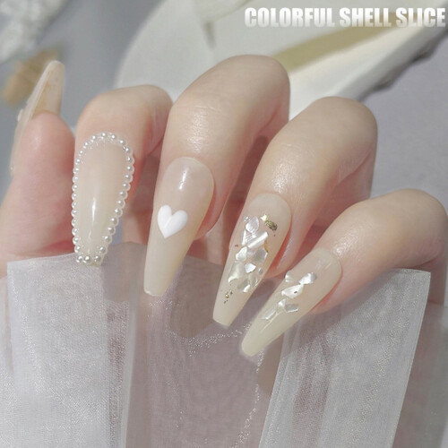 Pink Season 1 Nail Art Shells Set, Irregular Ultra-thin 2