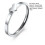 Pink Heart Ring Set Electroplated Hollow 2 pcs 7