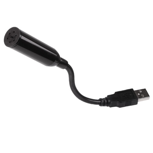 Mini USB recording microphone for PC black 2