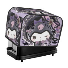 Kuromi toaster cover 2-slice polyester dust and fingerprint