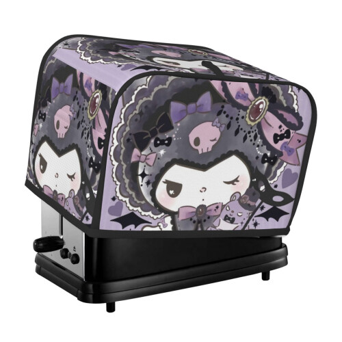 Kuromi toaster cover 2-slice polyester dust and fingerprint