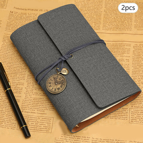 A6 Vintage Leather Notebook Set 2 Pieces 1