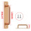 Aluminum Barn Door Handle Gold Sliding Hardware 1 Pack 3