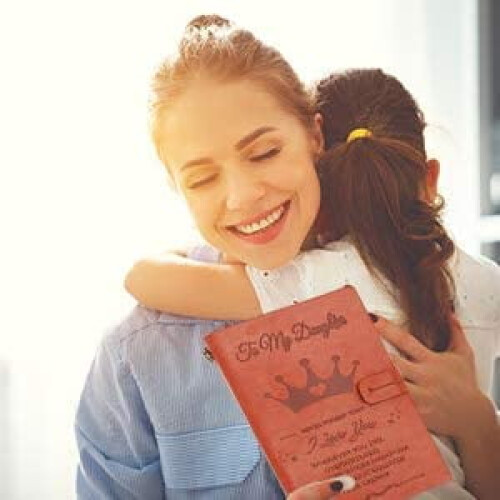 Vintage leather diary personalized for granddaughter 2