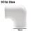 PVC A/C Line Cover Split Central 90 Flat Elbow 7
