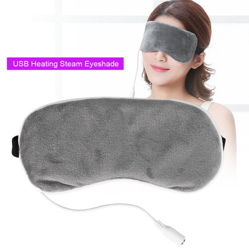 Heated Eye Mask Lavender Scented USB Powered Gray 2