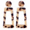 Pendientes colgantes grandes de forma rectangular geométrica multicolor. 2