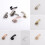 Wall Hooks Fabric Curtain Tie Back White 4