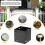 Ghojet steel rustproof mailbox post base 3.3-6 inch 3