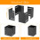 Ghojet steel rustproof mailbox post base 3.3-6 inch 5