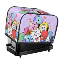 BT21 toaster cover 2-slice polyester bread dust and