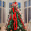 Red Christmas tree bow decoration 10 pcs 1