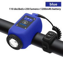 Electric Bike Horn and Headlight with Silicone Bell