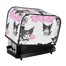 Kuromi toaster cover 2-slice polyester dust and fingerprint