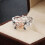 Women's retro rose openwork ring party jewelry 5