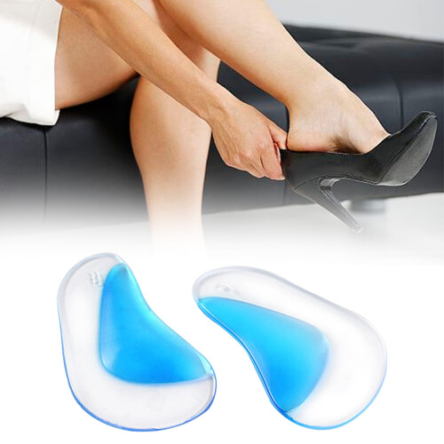 Heart-shaped arch support insoles for flat feet, half pair 1