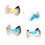 Heart-shaped arch support insoles for flat feet, half pair 7