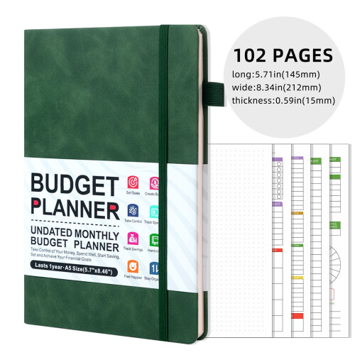 A5 monthly weekly planner notebook multicolor 2