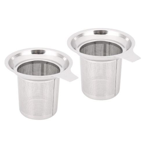 Stainless Steel Fine Mesh Tea Infuser 2 Pack