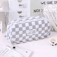 Pencil Case with Compartments and Zipper Closure