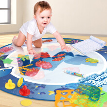 Jacenvly water painting mat for kids 4+, 2 pens + booklet,