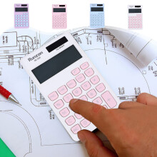 Solar Calculator Large Display Clear LCD 1pc