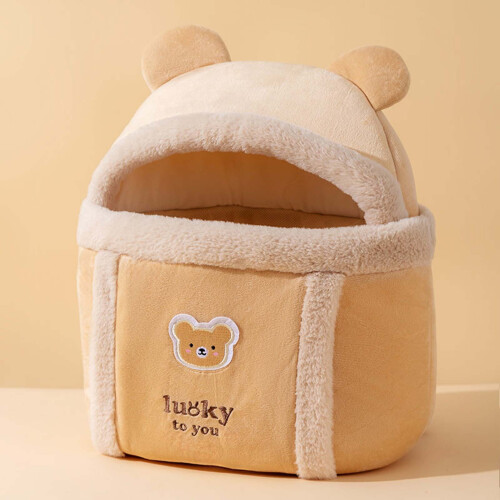 Cats Bag Winter Plush Warm Pet Carrier