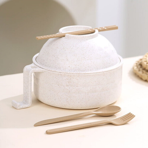 Microwave Ramen Bowl with Lid 1 Piece