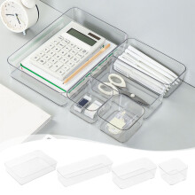Jacenvly fall desk organizer plastic drawer box