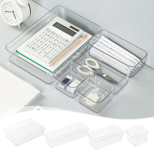 Jacenvly fall desk organizer plastic drawer box