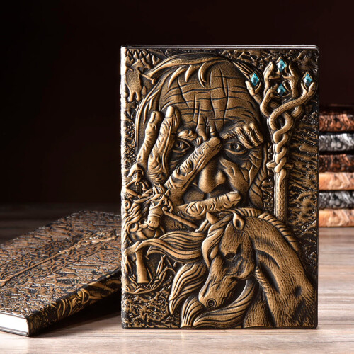 Retro Embossed Magician Notebook A5 100 Pages