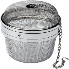 Stainless Steel Spice Infuser with Lid and Hook 4 inch