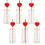 Valentine's Day Red Heart Paper Decorations 24pcs 5